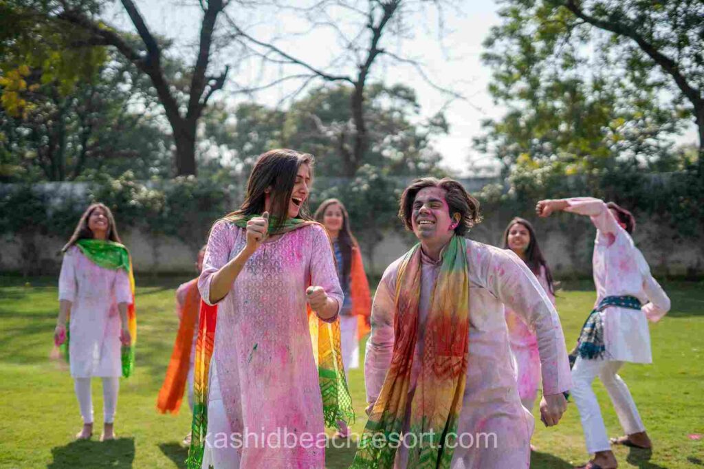 Kashid resort and hotels holi celebration