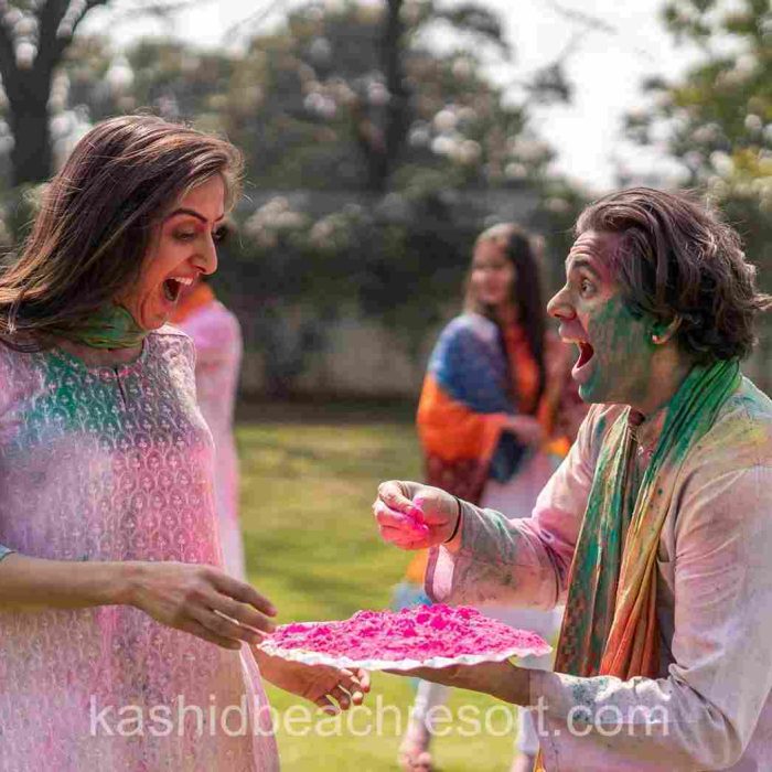 Kashid resort and hotels holi celebration